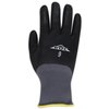 Magid ROC GP110 Grey Nylon Blended Gloves with Full Black Micro Foam Nitrile Coating, 12PK GP110-11